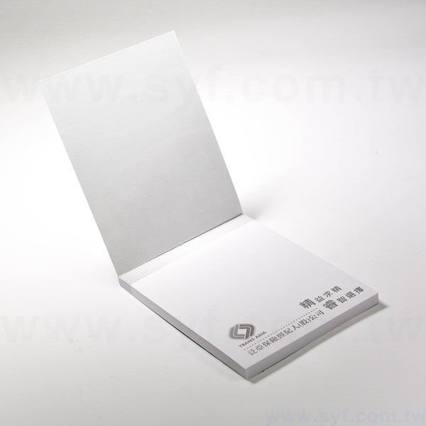 封卡便條紙-內頁50張單面單色印刷-封面單面彩色印刷上亮膜